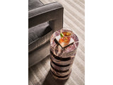 Cerise Spot Accent Table – Cherry Gold Marble, 8"