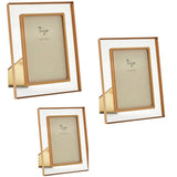 Lucite Frame Gold Border