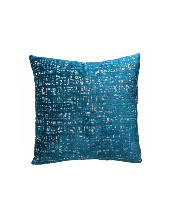 Italian Teal Cut Velvet