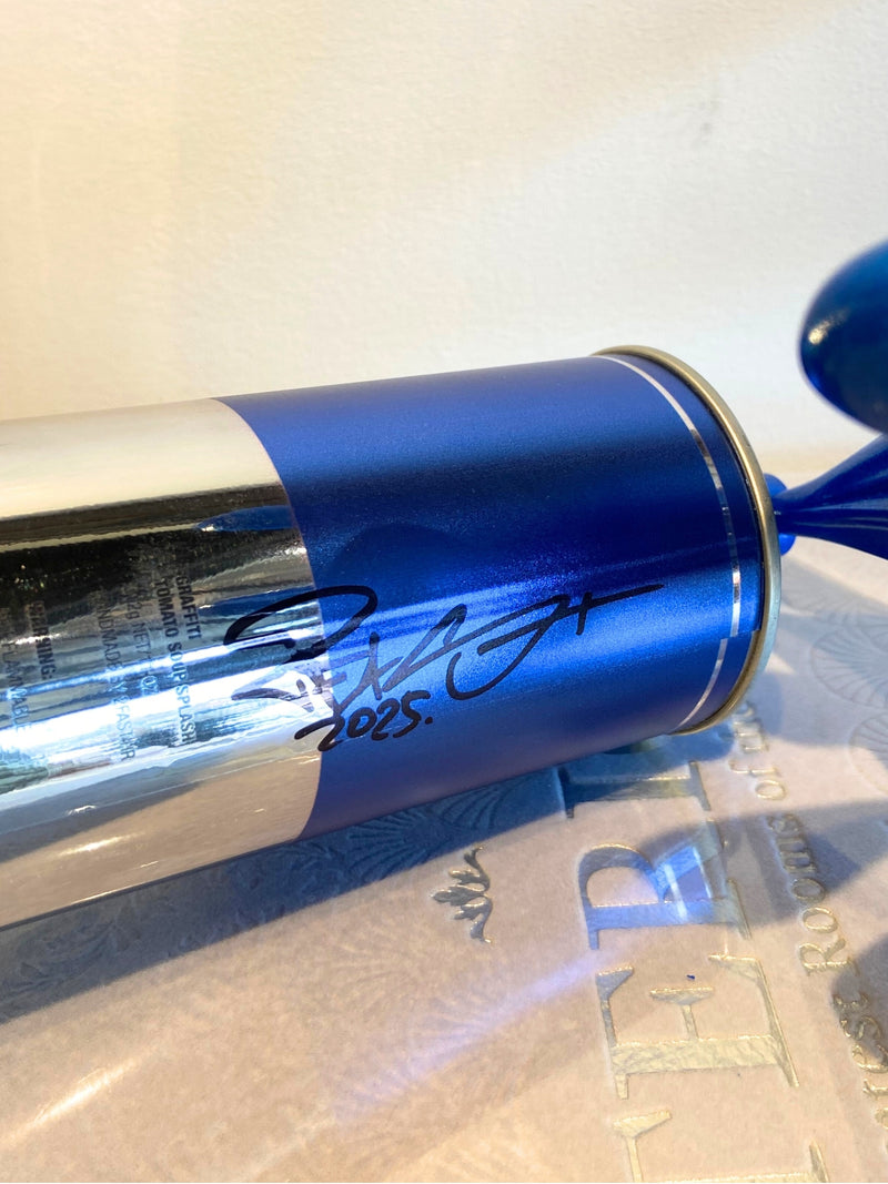 Chrome Blue - Spray Can Sculpture
