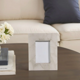 WHITE QUARTZ PHOTO FRAME