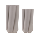 Grey Porcelain Flower Vase