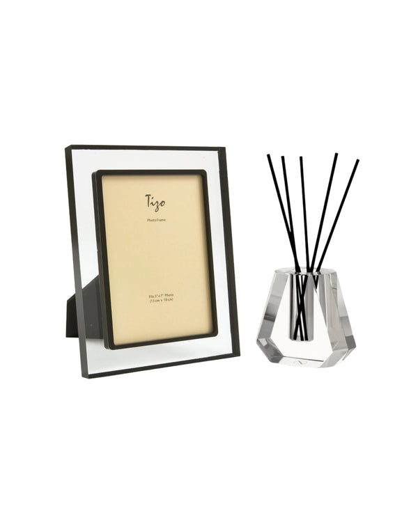 Black Frame & Crystal Diffuser Gift Set