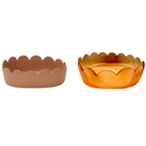Large Nude Fleur Oval Bowl