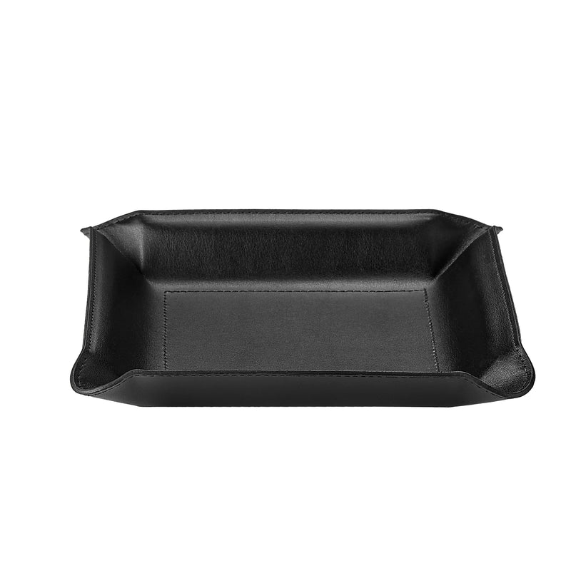 Leather Valet Tray - Black