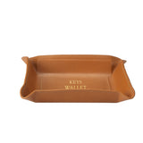 Leather Valet Tray - Tan
