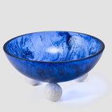 Allure Large Bowl - Azure Bowl/White Balls