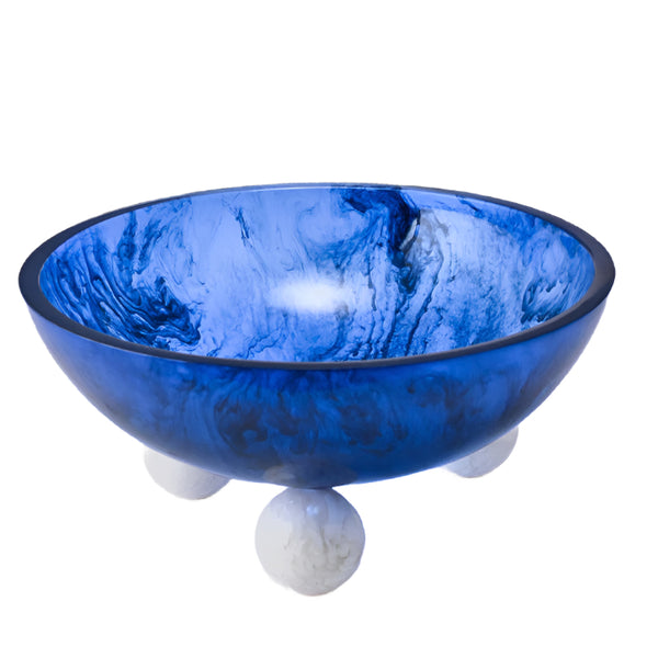 Allure Bowl Medium - Azure Bowl/Snow Balls