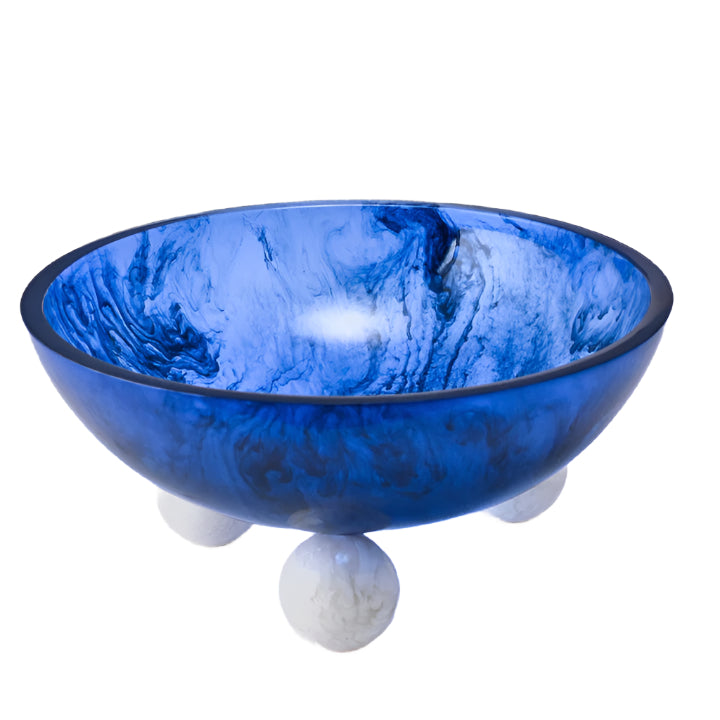 Allure Bowl Medium - Azure Bowl/Snow Balls
