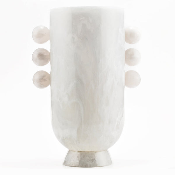 Allure Vase - Snow with Snow Handles