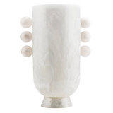Allure Vase - Snow with Snow Handles