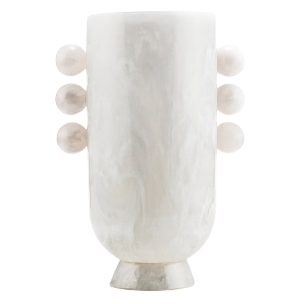 Allure Vase - Snow with Snow Handles