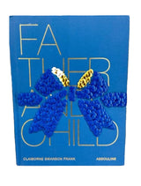 Father & Child w\Blue and Gold Bow