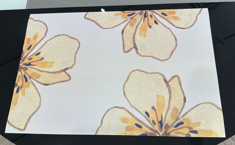 Paper Mache Flowers - Placemat