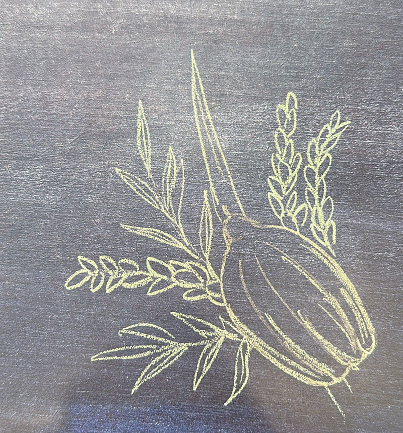 Chalkboard Lulav - SQUARE