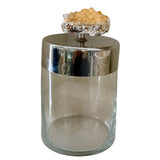 Medium Stainless Steel Decorative Box w/ Citrus Stone