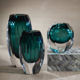 Emerald Glass Vase - Small