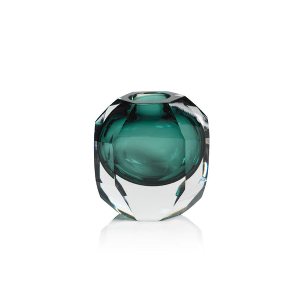 Emerald Glass Vase - Small