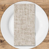 Textured Brown Printed Guest Towel