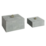 Light Green Suede Box