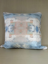 Blushed Blue Throw Pillow
