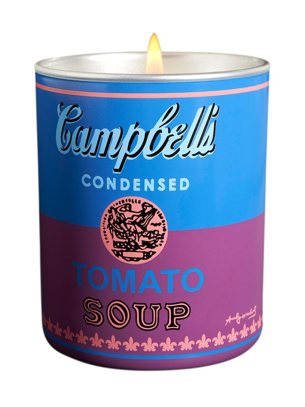 Andy WARHOL "Campbell" candle- BLUE/PURPLE