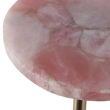 Pink Quartz Accent Table