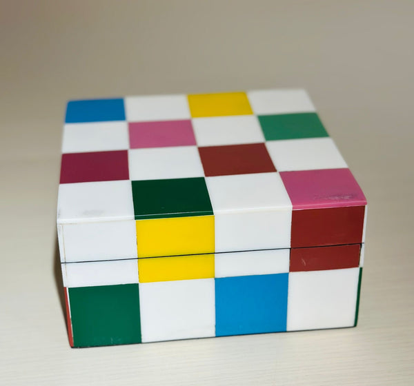 Colorblock Covered Box - Small