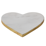 Gold Rimmed Heart Tray