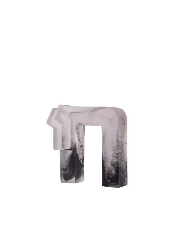 CHAI SCULPTURE - SMOKE MARBLE