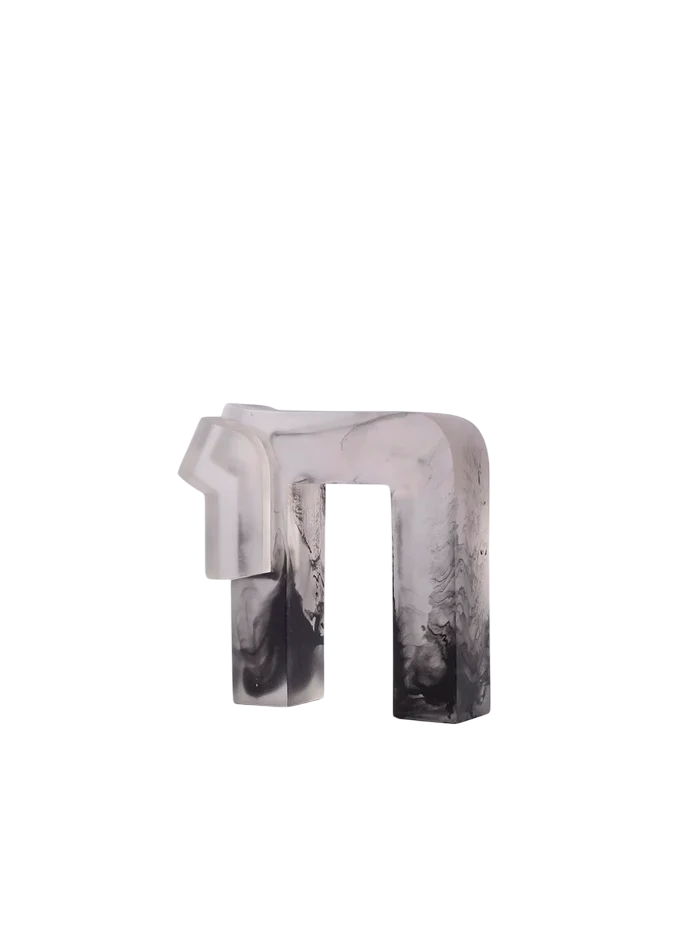 CHAI SCULPTURE - SMOKE MARBLE