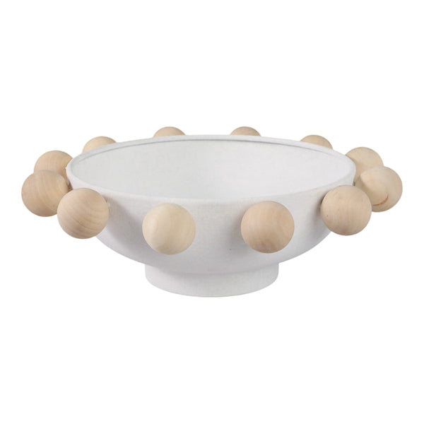 Bowl With Large Wooden Knobs