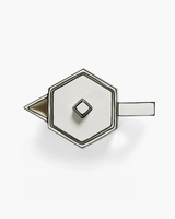 Tea pot white - black Carte Blanche