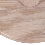 DUMAH BEIGE MARBLE ACCENT TABLE