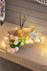 Faux Tulip 9-Stem Bundle - Pink