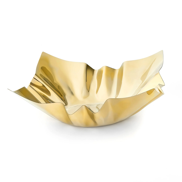 Cerro Gold Square Serving Bowl