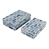 Resin Boxes With Oval Print