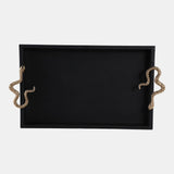 Faux Leather Snake Tray