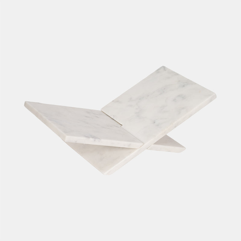 Marble Bookstand, White