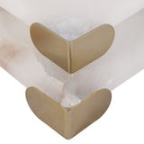 ASCEND ALABASTER AND METAL TRAY