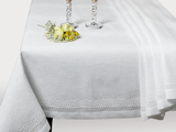 Tiffany Embroidered Ivory Tablecloth