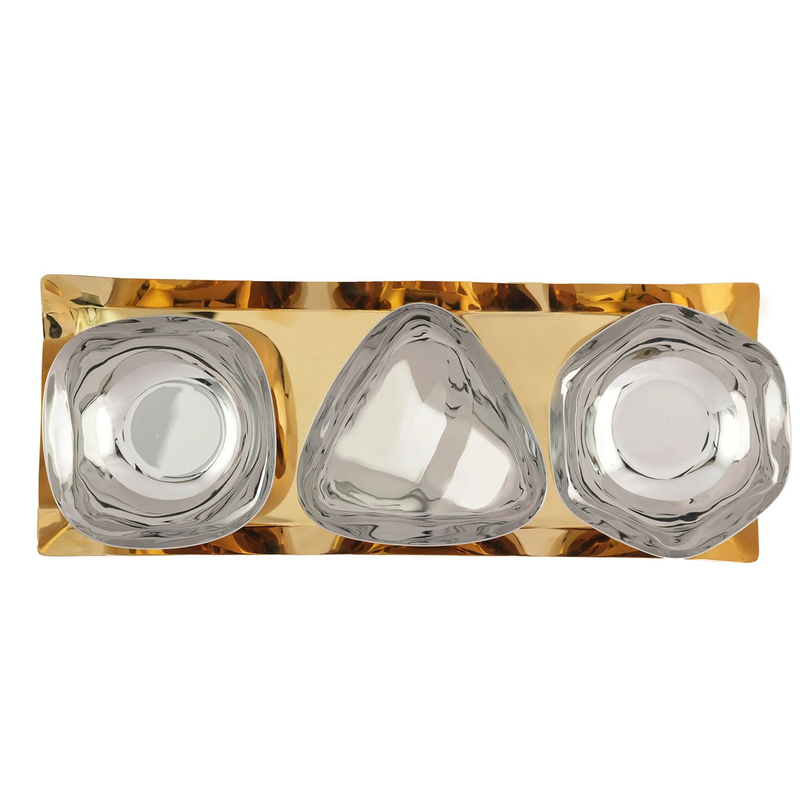 Auburn Serving Tray & Appetizer Bowls