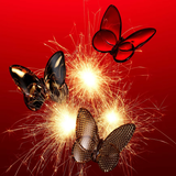 LUCKY BUTTERFLY  - RED