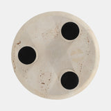 Travertine Footed Bowl