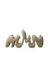 Menorah Sculpture - Cream