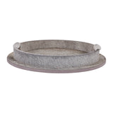 GENEVA GREY HAIR ON HIDE TRAY