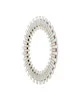 Glasdele White Round Mirror