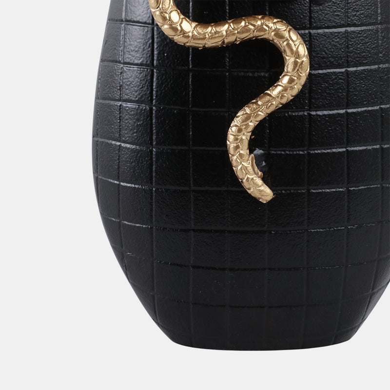 Curved Snake On Vase