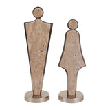 TRAVERTINE COUPLE STATUARY