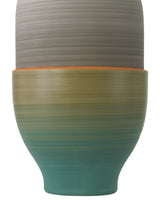 Happy 80's Gray, Beige, Orange & Blue Vase Set of 3